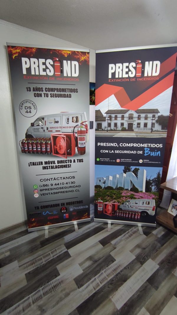 Pendones Roller, pendón tela PVC, pendón papel sintético, pendón, impresión digital