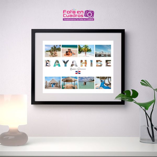 cuadro personalizado para viajes, cuadro viajes, cuadro con fotos, ampliación de fotos.