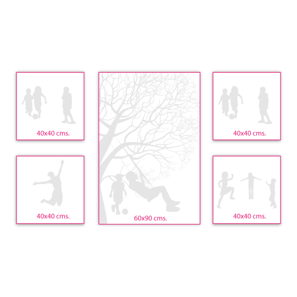 pack de cuadros decorativos canvas