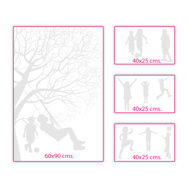 pack de cuadros decorativos canvas