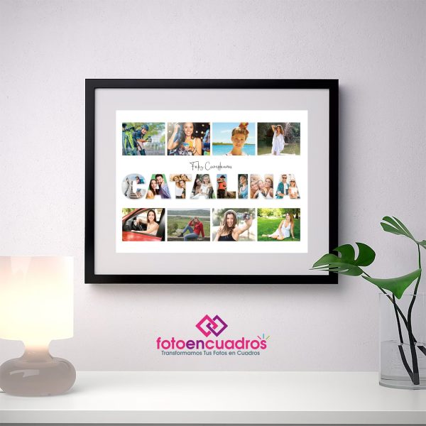 cuadros personalizados con nombres y fotos
